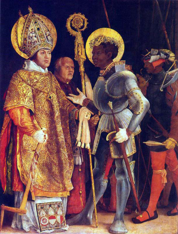Disputation of saint erasmus and Saint Maurice
